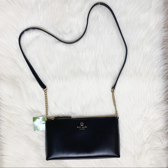 NWT Kate Spade Weller Street Declan Black Leather - Picture 4 of 4